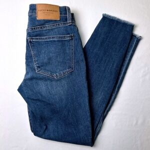 Lucky Brand Women's Skinny Jeans - Dark Blue Denim